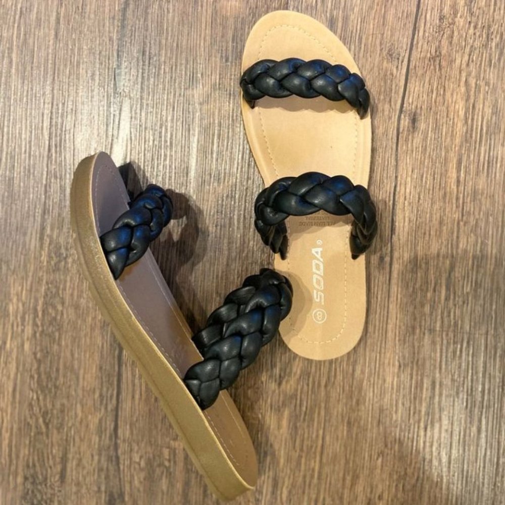 Braided Women's Sandals - size 8 - Never worn!
